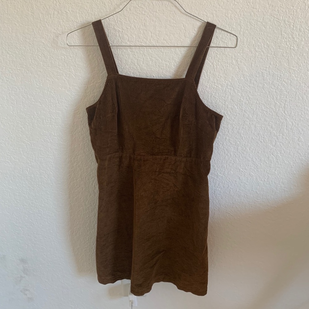 brown corduroy dress | American Eagle - Picture 2 of 4